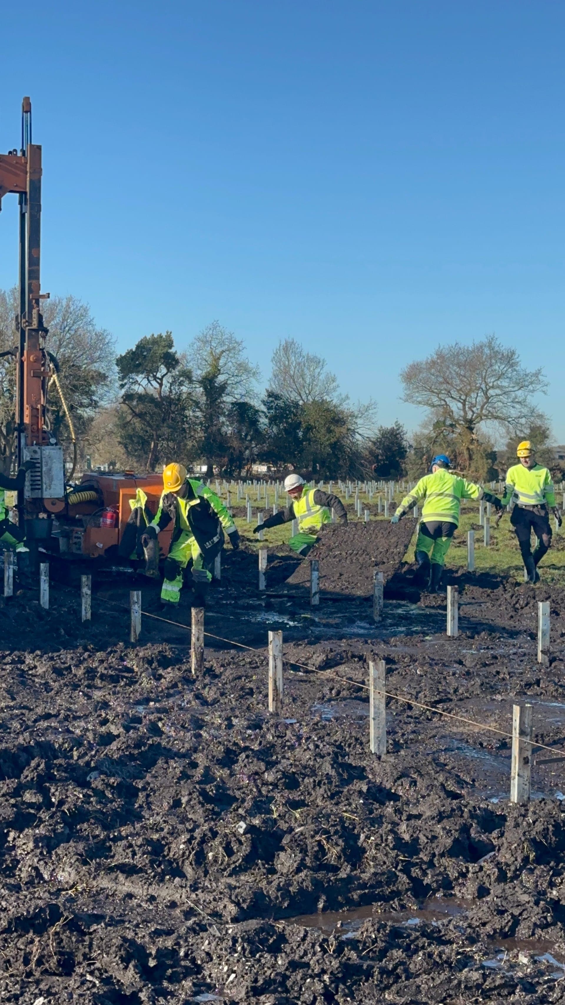 Clonfad 60 MW Ireland — sinking machines