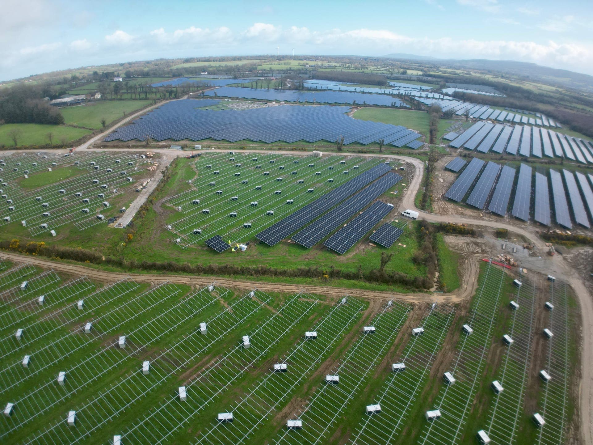 Fidorfe Solar Park aerial view