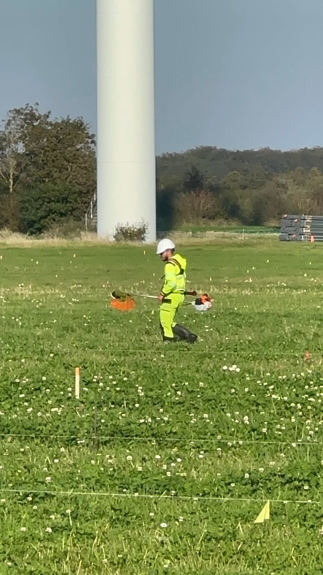 Kroghøj 44 MW Denmark — grass cutting