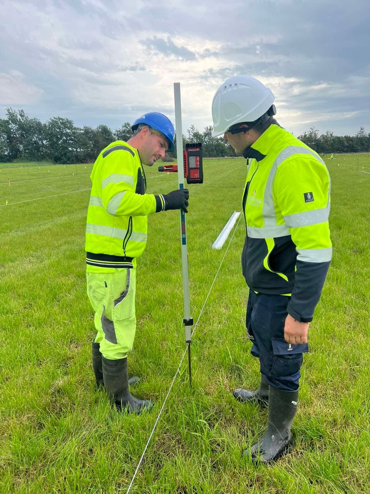 Kroghøj 44 MW Denmark — laser leveling